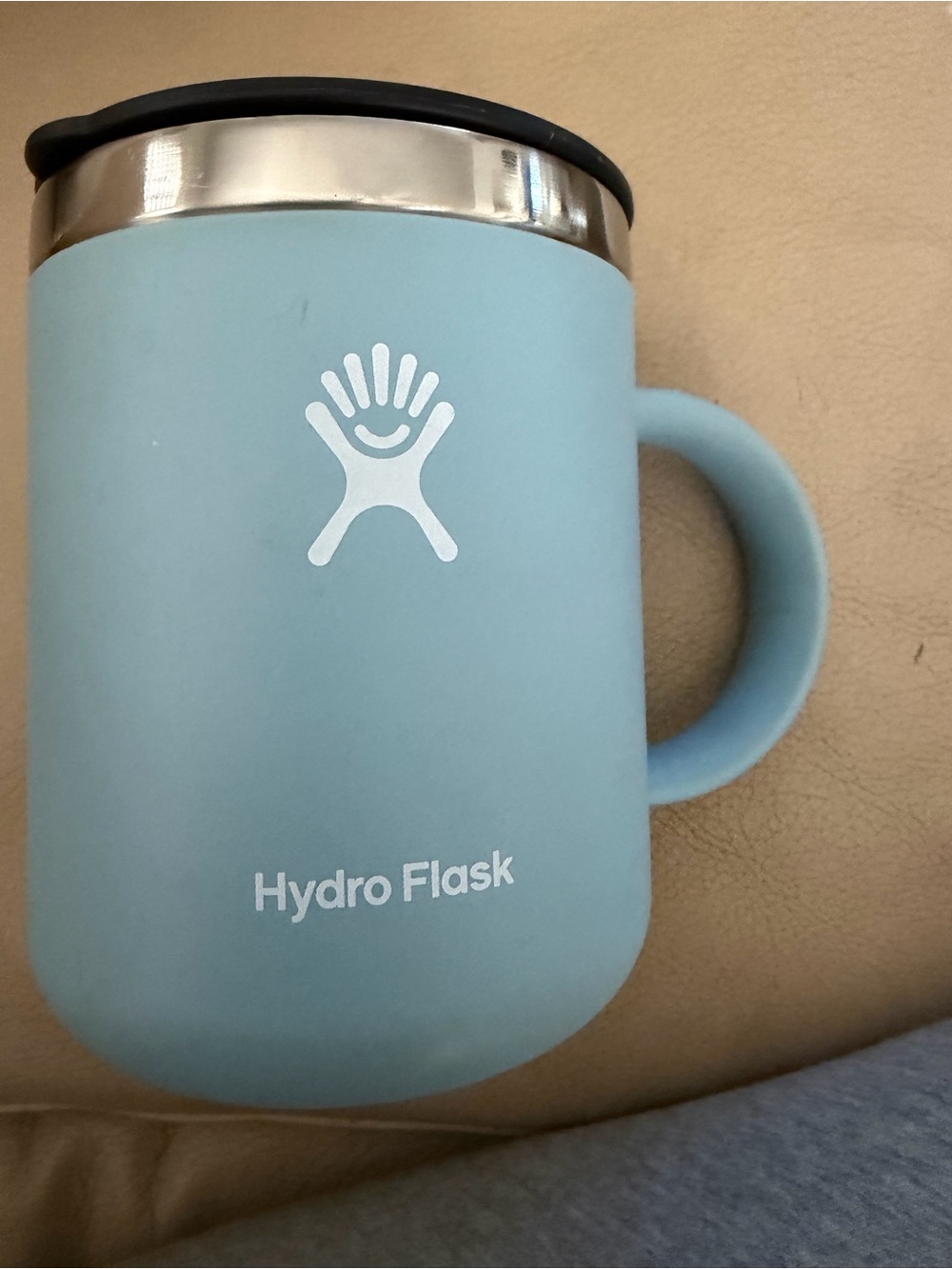 Hydro Flask Powder Blue Insulated Mug with Handle